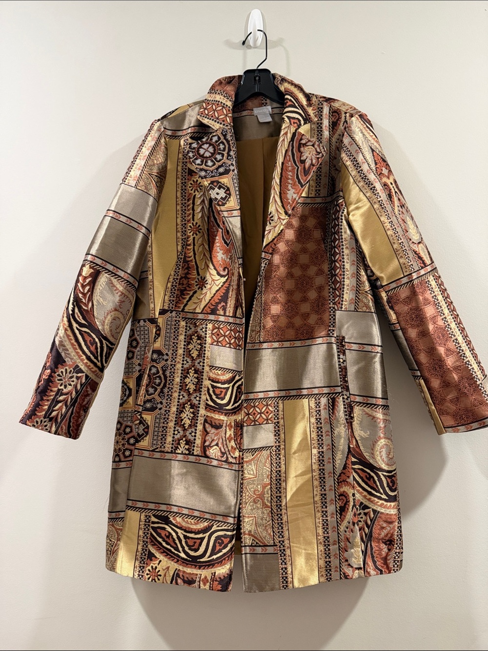 Chico's Multicolor Patchwork Jacket - Picture 2 of 8